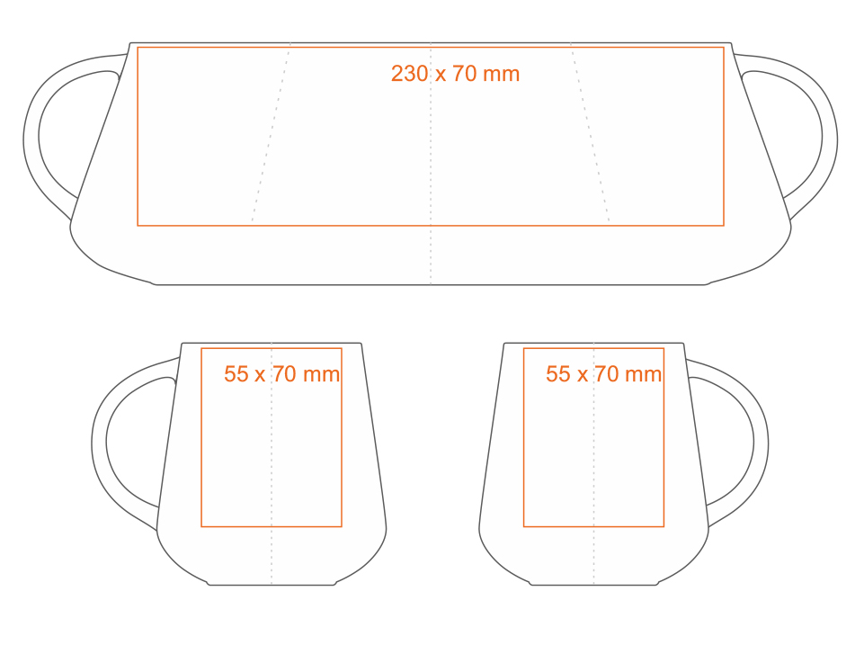 Standard imprint areas